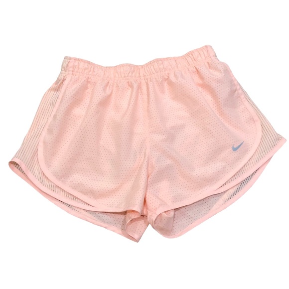 Nike Dri Fit Temp Cool High Waisted High Rise 3” Running Shorts Size Medium Pink - Picture 1 of 9